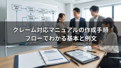 クレーム対応マニュアルの作成手順｜フローでわかる基本と例文