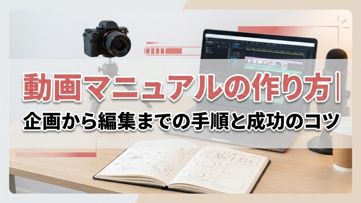 動画マニュアルの作り方｜企画から編集までの手順と成功のコツ