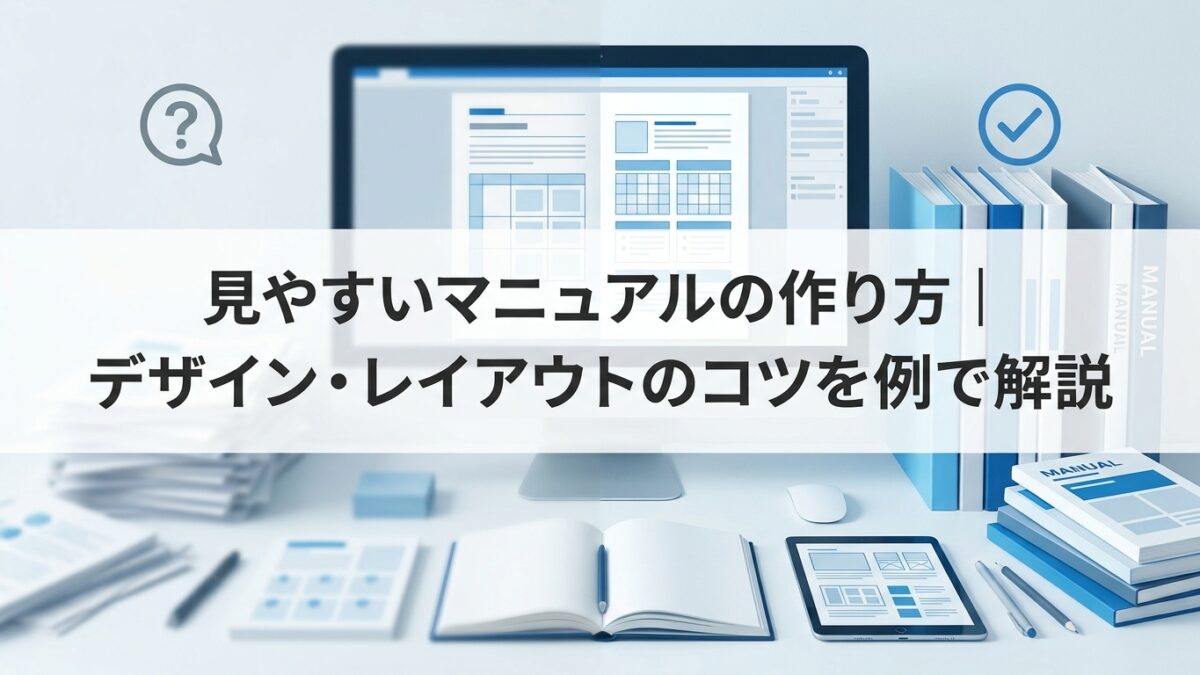 見やすいマニュアルの作り方｜デザイン・レイアウトのコツを例で解説