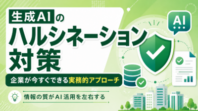 生成AIのハルシネーション対策を徹底解説！企業が今すぐできる実務的アプローチと「情報の質」を高める重要性