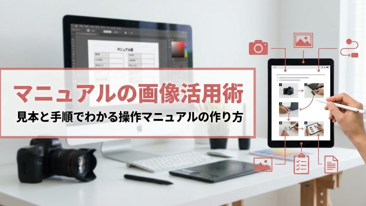 マニュアルの画像活用術｜見本と手順でわかる操作マニュアルの作り方